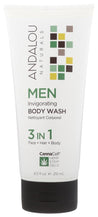 Andalou Naturals: Wash Body Men Invigoratng, 8.5 Fo - RubertOrganics