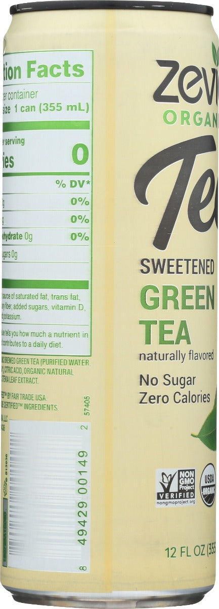 Zevia: Organic Green Tea, 12 Fo
