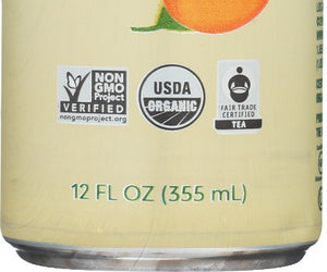 Zevia: Organic Black Tea Peach, 12 Fo