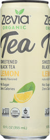 Zevia: Organic Black Tea Lemon, 12 Fo