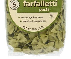 Al Dente: Spinach Farfalletti Pasta, 12 Oz - RubertOrganics