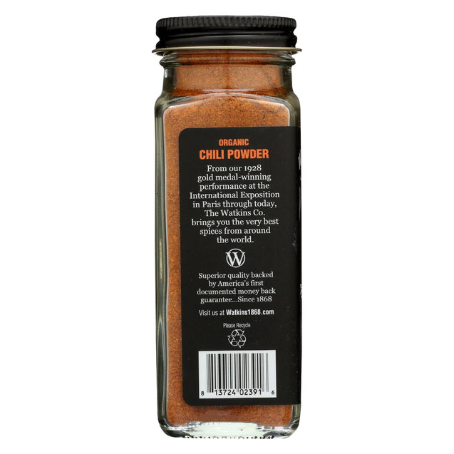 Watkins: Organic Chili Powder, 2.9 Oz