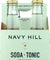 Navy Hill: Soda Tonic Juniper 4 Count, 33.8 Fo