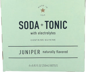 Navy Hill: Soda Tonic Juniper 4 Count, 33.8 Fo