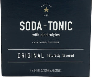 Navy Hill: Soda Tonic Original 4 Count, 33.8 Fo