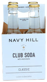 Navy Hill: Club Soda 4 Count, 33.8 Fo