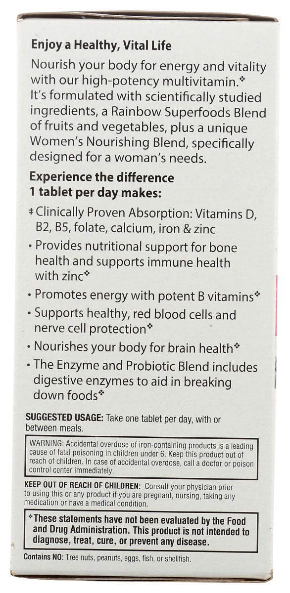 Rainbow Light Vibrance: Womens One Multivitamin, 120 Cp