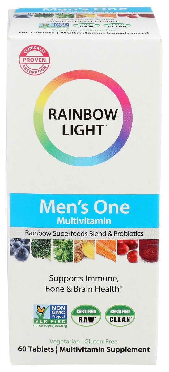 Rainbow Light Vibrance: Mens One Multivitamin, 60 Cp