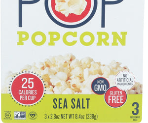 Skinny Pop: Popcorn Sea Salt Microwave, 8.4 Oz