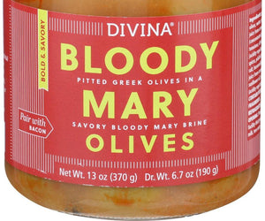 Divina: Bloody Mary Olives, 6.7 Oz - RubertOrganics