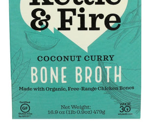 Kettle And Fire: Coconut Curry Lime Bone Broth, 16.9 Oz - RubertOrganics