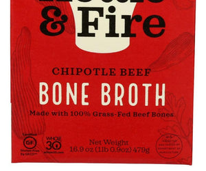 Kettle And Fire: Chipotle Beef Bone Broth, 16.9 Oz - RubertOrganics
