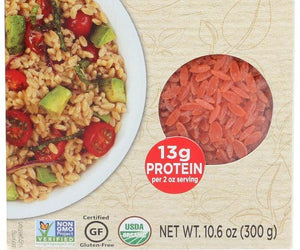 Explore Cuisine: Organic Red Lentil Risoni, 10.6 Oz - RubertOrganics