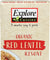 Explore Cuisine: Organic Red Lentil Risoni, 10.6 Oz - RubertOrganics