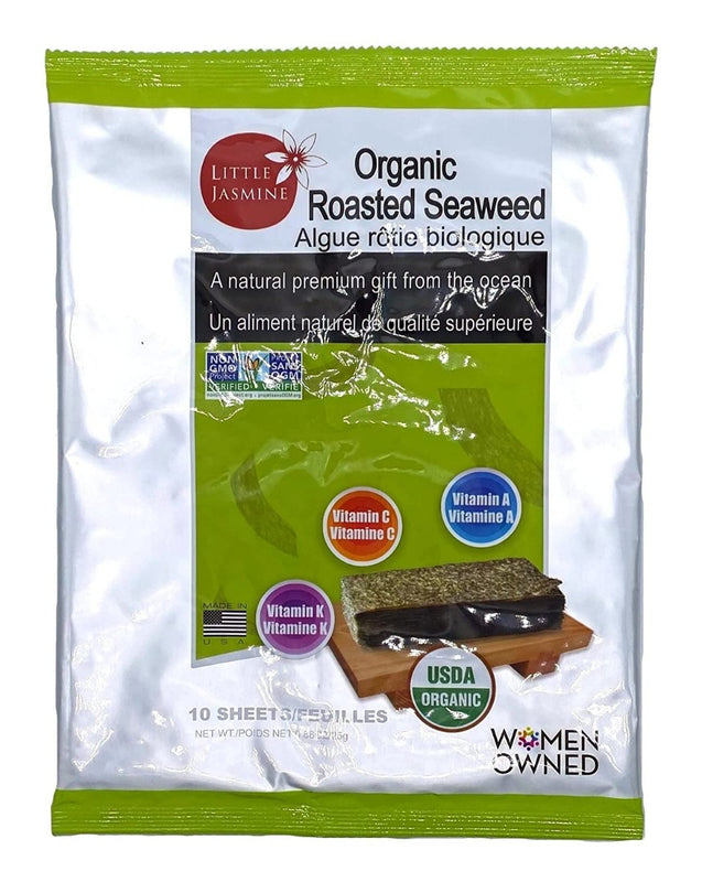 Little Jasmine: Organic Roasted Seaweed, 10 Pc