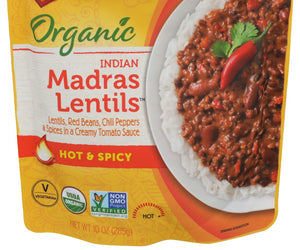 Tasty Bite: Organic Indian Madras Lentils Hot And Spicy, 10 Oz