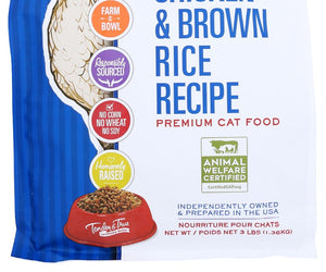 Tender And True: Cat Fd Chicken & Brn Rice, 3 Lb