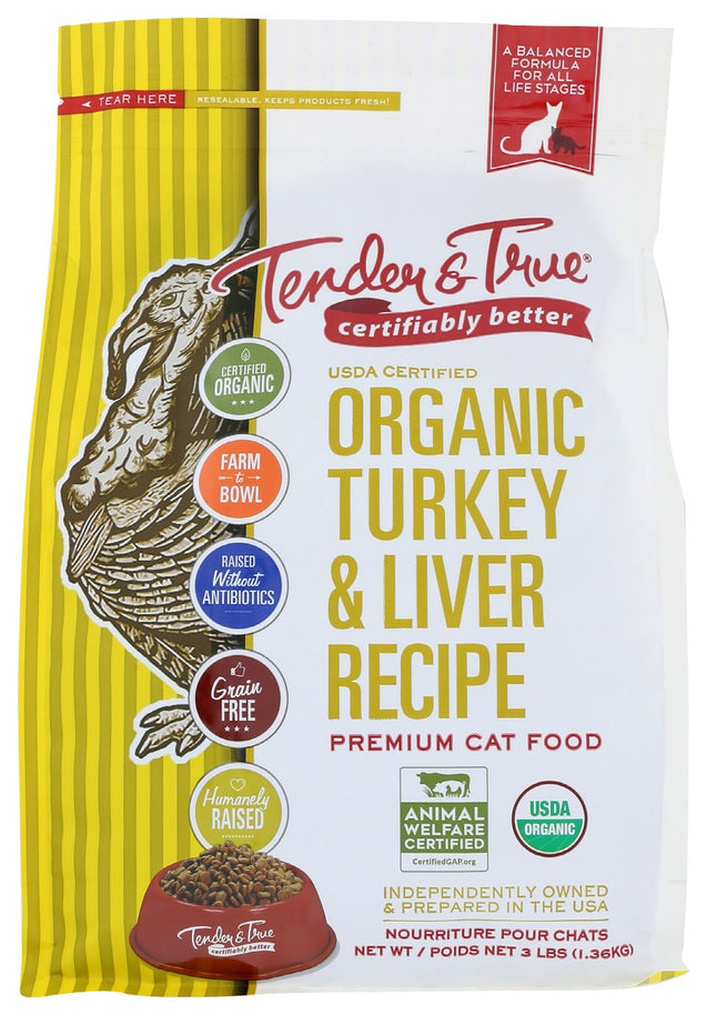 Tender And True: Cat Fd Turkey & Liver, 3 Lb