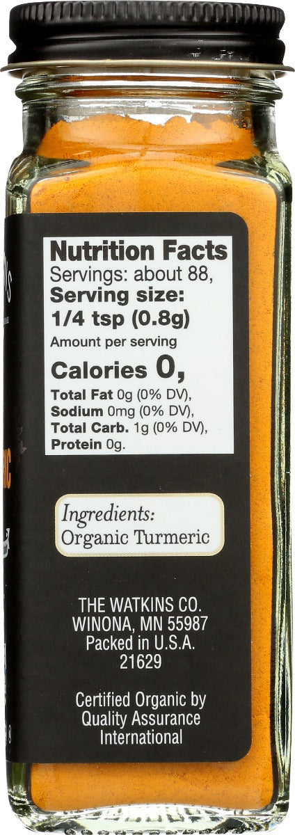 Watkins: Organic Ground Turmeric, 2.4 Oz