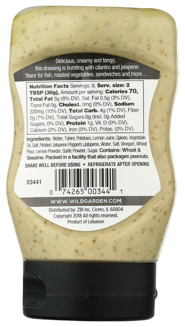 Wild Garden: Sauce And Dressing Green Herb Tahini, 9.9 Oz