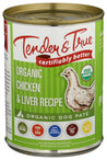 Tender And True: Organic Chicken And Liver Canned Dog Food, 12.5 Oz