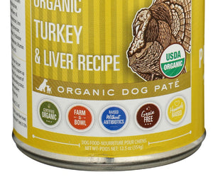Tender And True: Organic Turkey And Liver Canned Dog Food, 12.5 Oz