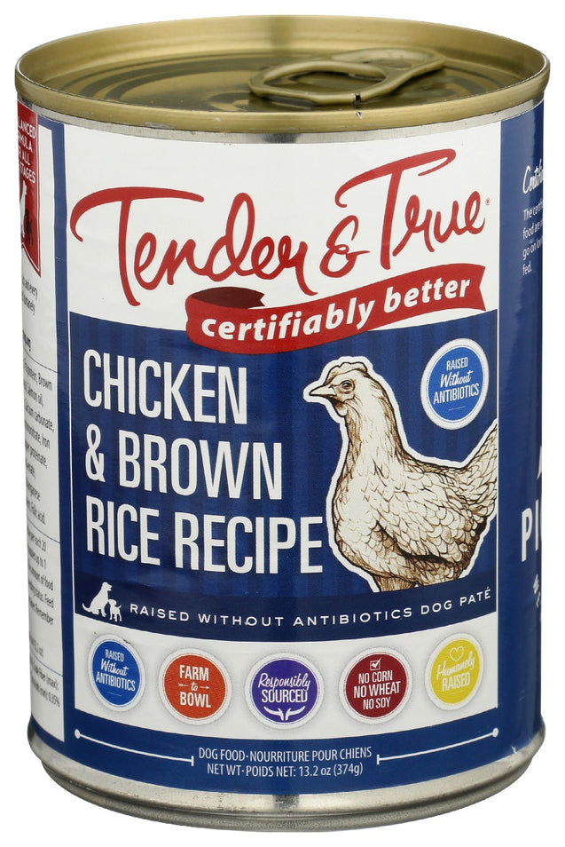 Tender And True: Chicken And Brown Rice Canned Dog Food, 13.2 Oz