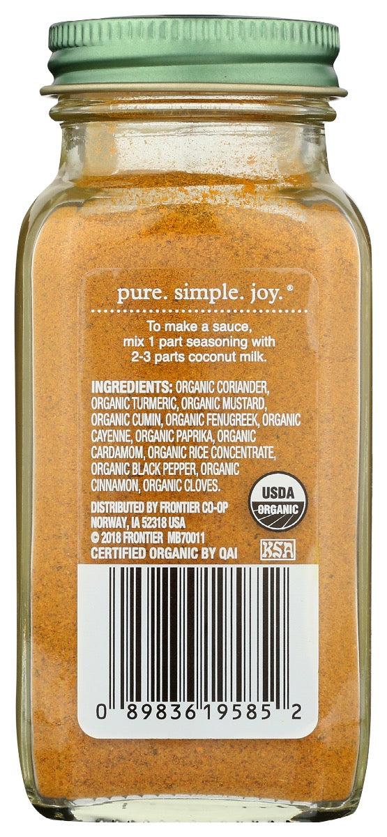 Simply Organic: Powder Curry Spicy Org, 2.8 Oz