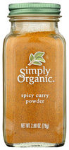 Simply Organic: Powder Curry Spicy Org, 2.8 Oz