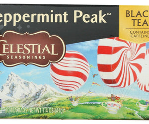 Celestial Seasonings: Tea Black Pprmnt Peak, 20 Bg - RubertOrganics