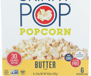 Skinny Pop: Butter Microwave Popcorn, 16.8 Oz