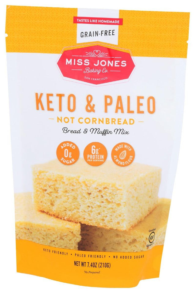 Miss Jones Baking Co: Not Cornbread Bread Muffin Mix, 7.4 Oz - RubertOrganics