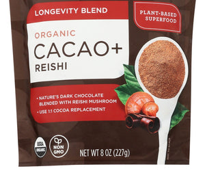 Navitas:  Longevity Blend Organic Cacao + Reishi Powder, 8 Oz