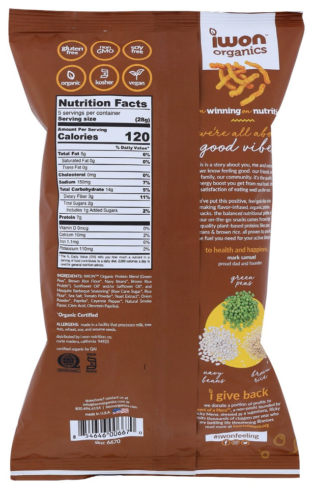 Iwon Organics: Stick Prtn Mesqte Bbq, 5 Oz