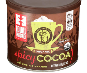 Equal Exchange: Cocoa Mix Hot Spicy Organic, 12 Oz