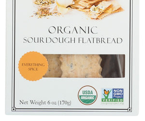Rustic Bakery: Flatbread Everythng Spice, 6 Oz