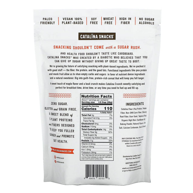 Catalina Snacks: Cereal Maple Waffle, 9 Oz - RubertOrganics