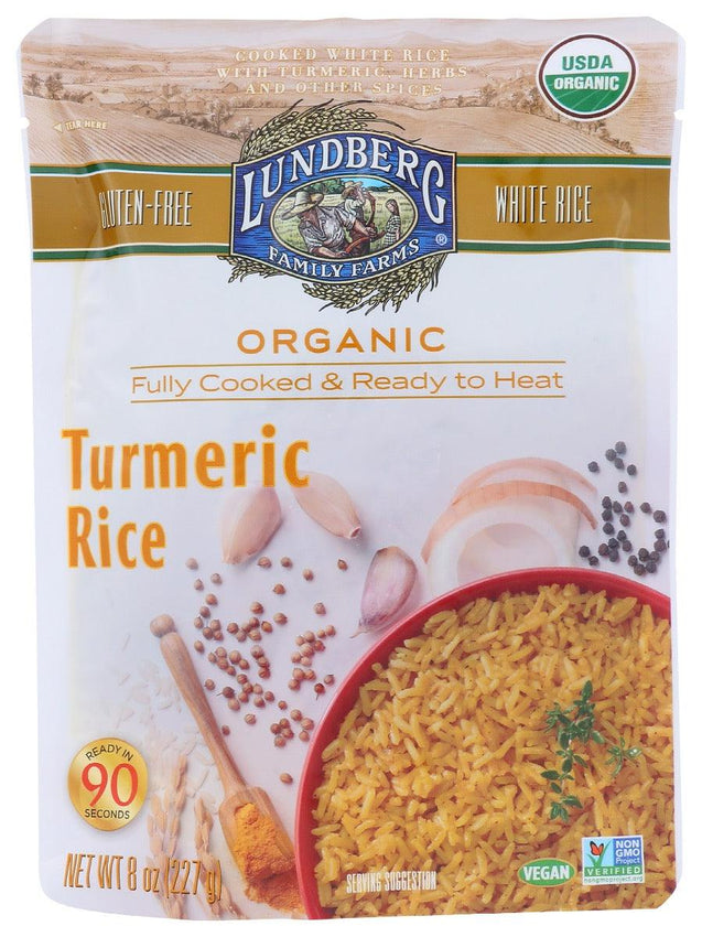 Lundberg: Rice Tumeric Org, 8 Oz - RubertOrganics