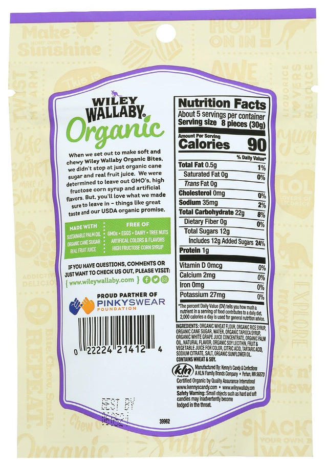 Wiley Wallaby: Organic Mixed Berry Bites, 5.5 Oz