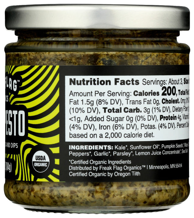 Freak Flag Organics: Organic Kale Pesto, 6.5 Oz