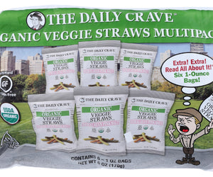 The Daily Crave: Organic Veggie Straws Multipack, 6 Oz