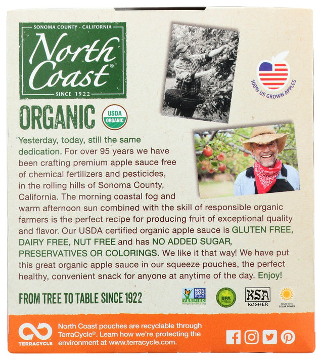 North Coast: Organic Apple Sauce Mango Sweet Potato Apricot Flavor, 4 Ea