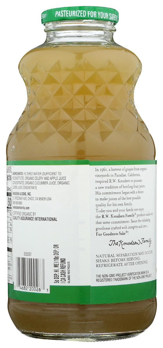 Rw Knudsen Family: Organic Celery Apple Cucumber Juice, 32 Fo