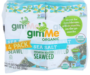 Gimme: Premium Organic Seaweed Sea Salt 4pack, 0.7 Oz