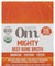 Om Mushrooms: Beef Bone Broth Organic Mushroom Mighty Broth, 5.29 Oz