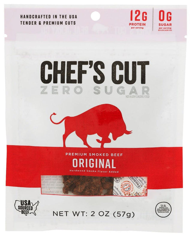 Chefs Cut: Jerky Original Zero Sugar, 2 Oz - RubertOrganics