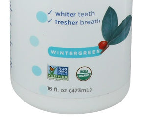 Essential Oxygen: Organic Mouthwash Wintergreen, 16 Oz