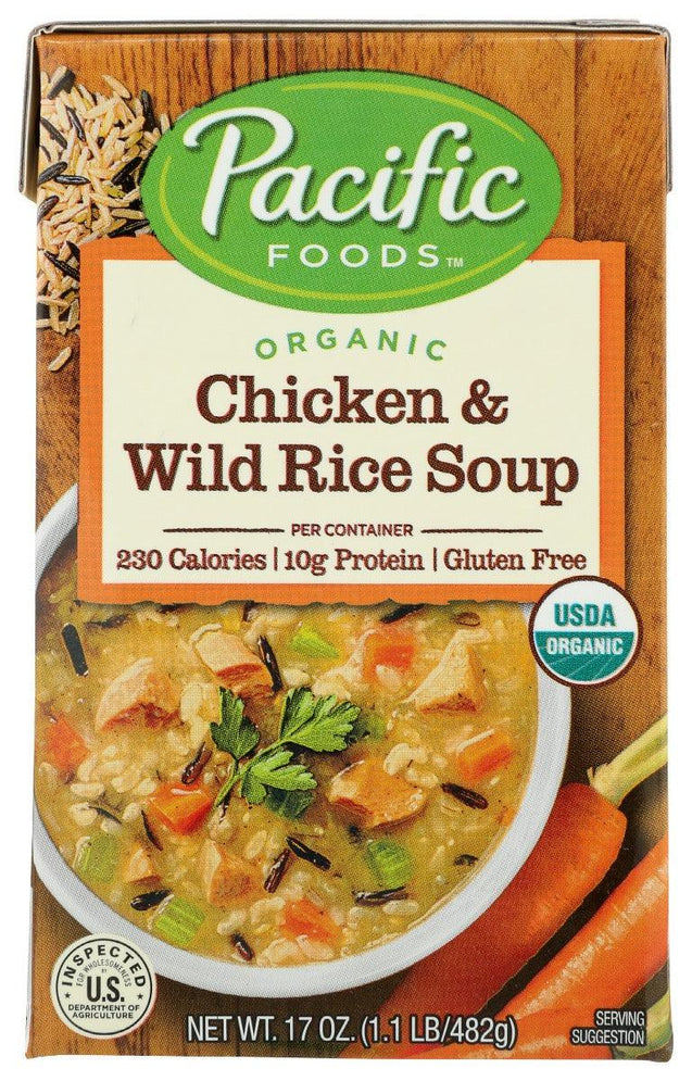 Pacific Foods: Soup Chkn Wild Rice, 17 Oz - RubertOrganics