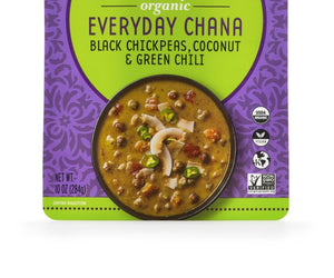 Maya Kaimal: Black Chickpeas Coconut & Green Chili Organic Everyday Chana, 10 Oz