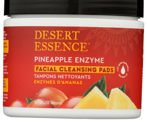 Desert Essence: Pad Cleansing Pnapl Enzym, 50 Pc - RubertOrganics